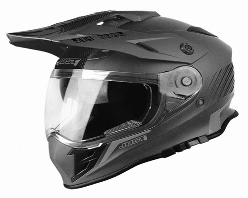 CASCO JUST1 J34 ADVENTURE CROSS SOLID TITANIUM GLOSS M